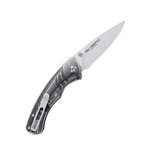 Columbia River Knife & Tool CRKT Full Throttle EDC Folding Pocket Knife, Everyday Carry Utility Folder with Frame Lock, Drop Point Blade with Bead Blast Finish, Outburst Assisted Opening 7031