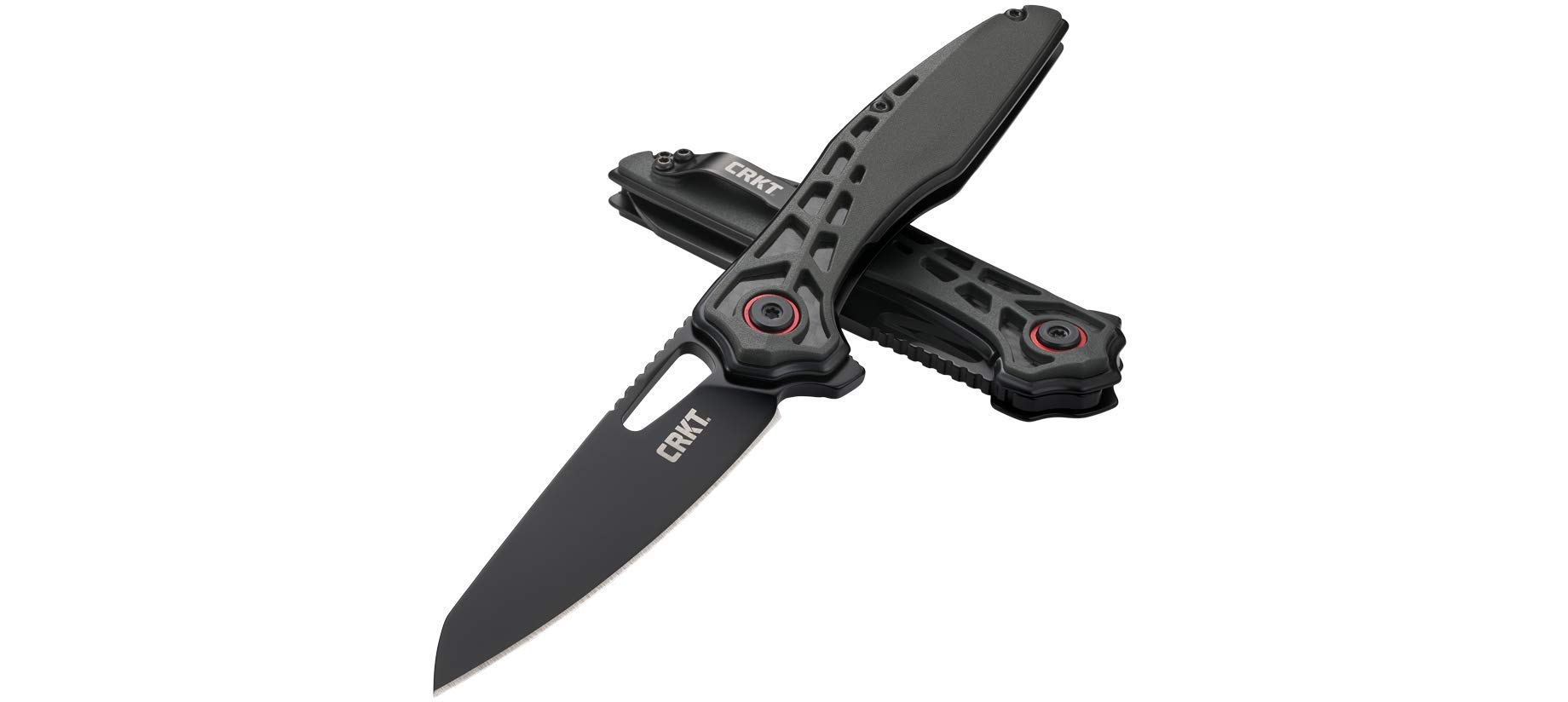 COLUMBIA RIVER KNIFE & TOOL Thero EDC Folding Pocket Knife: Everyday Carry Folder, Plain Edge, Sheepsfoot Blade with Black Oxide Finish, Flipper, Glass Reinforced Nylon and Carbon Fiber Handle 6290