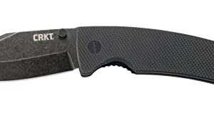 CRKT Gulf EDC EDC Folding Pocket Knife: Heavy Duty Everyday Carry Work Knife, Liner Lock, Clip Point Blade with Stonewash Finish, G10 Handle 2795