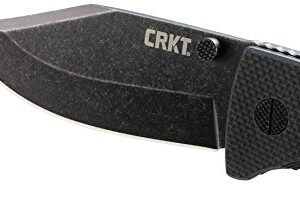 CRKT Gulf EDC EDC Folding Pocket Knife: Heavy Duty Everyday Carry Work Knife, Liner Lock, Clip Point Blade with Stonewash Finish, G10 Handle 2795