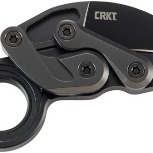 CRKT Provoke First Responder Folding Pocket Knife: Morphing Karambit, D2 Blade Steel, Kinematic Pivot Action, Integrated Safety Lock, Low Profile Pocket Clip, Glass Breaker, Sheath 4042