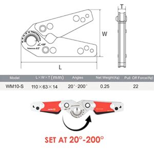 Welding Magnetic Holder, Adjustable Angle(20°~200°) Welding Magnet, Welding Clamp Holder, with Hex Wrench, Welding Magnet Set, Multi-angle Welding Magnet, Welder Tool Accessories