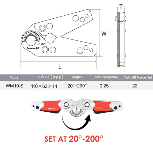 Welding Magnetic Holder, Adjustable Angle(20°~200°) Welding Magnet, Welding Clamp Holder, with Hex Wrench, Welding Magnet Set, Multi-angle Welding Magnet, Welder Tool Accessories