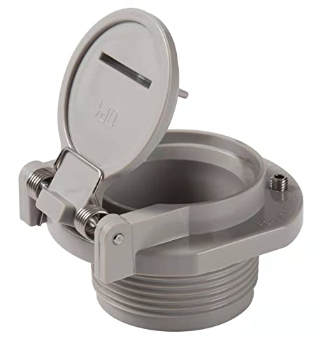 ATIE Pool Free Rotation Snap-Lock Vacuum Vac Lock Safety Wall Fitting W400BLGP for Most Zodiac, Hayward, Pentair Suction Pool Cleaners (Light Gray)