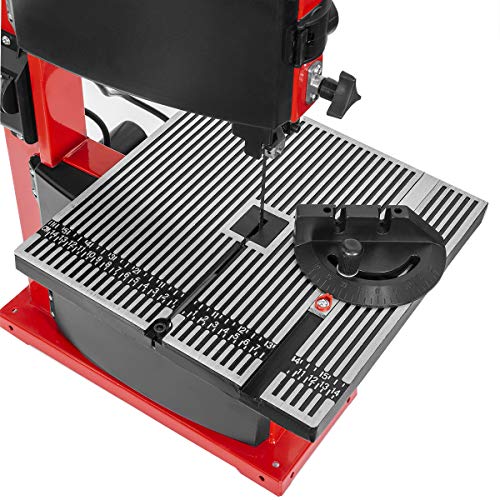 XtremepowerUS 9" inch Pro Benchtop Band Saw Stationary Adjustable Angle Woodworking 2,340FPM Bandsaw w/Dust Port, Red