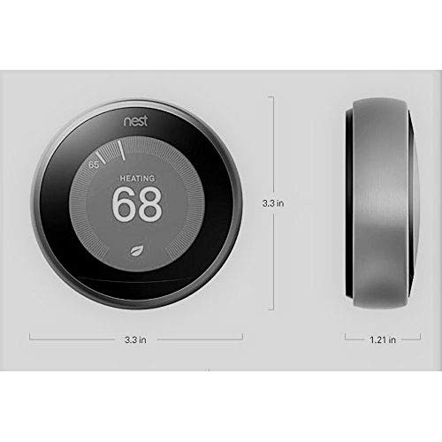 Nest Learning Thermostat (3rd Generation) with Nest Temperature Sensor (T5000SF) (White)