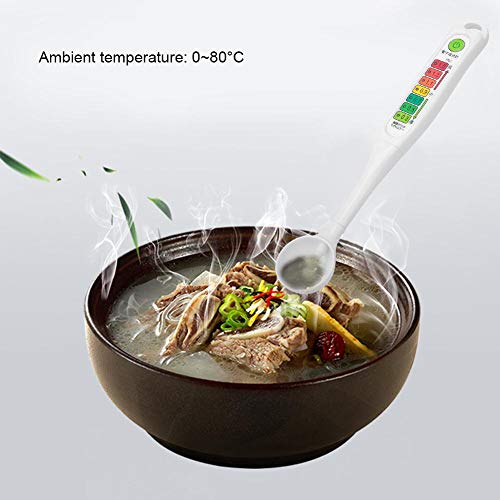 Salinometer, Food Liquid Salinity Tester Meter Professional LED Lights Accurate Salinometer for Determination of Salt Concentration in Liquid Foods