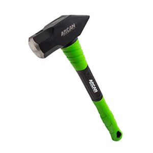 arcan 4 lb cross peen hammer with 16-inch 3g fiberglass handle with rubber grips and drop forged heads (ah4cp)