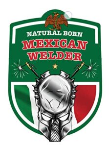 pack of 3 mexican welder | welding stickers decal | oilfield trash hart hat sticker | usa decals