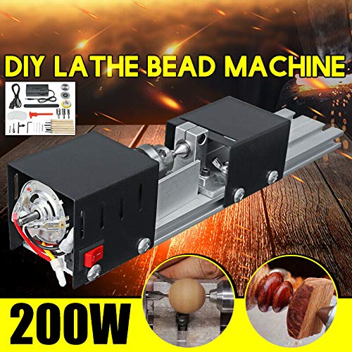 YWY Mini Lathe Machine Tool DIY Woodworking Wood lathe Milling machine Grinding Polishing Beads Drill Rotary Tool Set