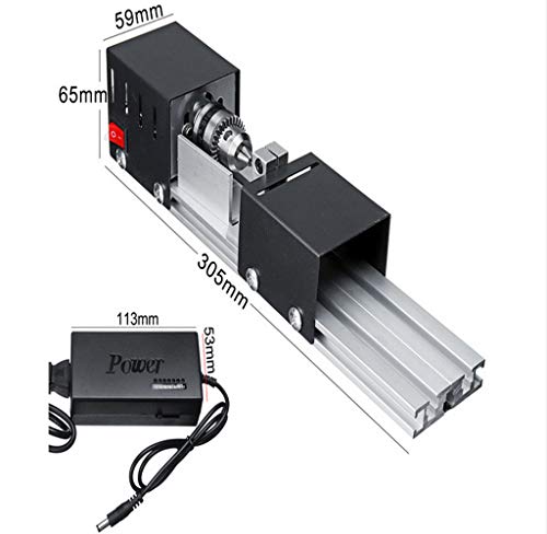 YWY Mini Lathe Machine Tool DIY Woodworking Wood lathe Milling machine Grinding Polishing Beads Drill Rotary Tool Set