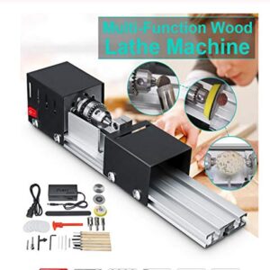 YWY Mini Lathe Machine Tool DIY Woodworking Wood lathe Milling machine Grinding Polishing Beads Drill Rotary Tool Set