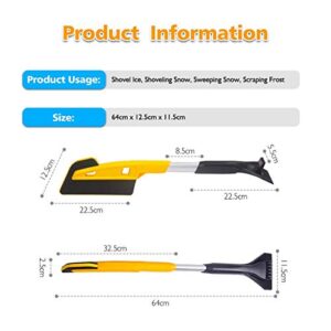 Ritanish Car Snow Brush and Ice Scraper 2 in 1 Snow Remover New Detachable Snow Shovel Clean Tools for Car Truck SUV Windshield