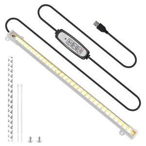 sondiko grow light strip, full spectrum sunlike auto on&off grow light strip with 3/9/12h timer&10 dimmable levels for indoor plants (13.2 inches length)