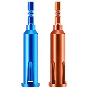 Wire Twisting Tools, Wire Stripper and Twister, Wire Terminals Power Tools for Stripping and Twisting Wire Cable (4, Blue and Orange)