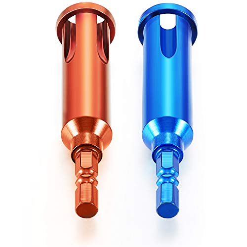 Wire Twisting Tools, Wire Stripper and Twister, Wire Terminals Power Tools for Stripping and Twisting Wire Cable (4, Blue and Orange)