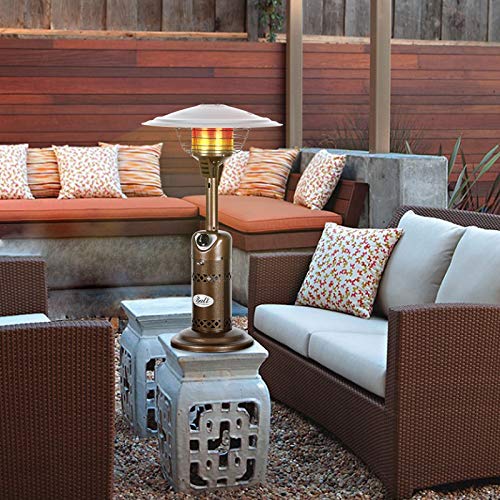 BALI OUTDOORS Portable Patio Heater, Outdoor Propane Table Top Heater, Bronze