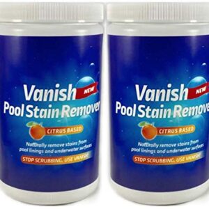 Bosh Chemical Vanish Pool & Spa Stain Remover 2 Pack (4LBS)- Natural Safe Citrus Based, Works Excellent on Vinyl, Fiberglass, and Metals, Removes Rust and Other Tough Stains