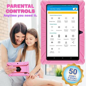 Contixo Kids Tablet - V8 32GB 7" Android Tablet for Kids, Includes 50+ Disney Storybooks & Stickers (Value $200), Kid-Proof Case, (2023 Model) - Pink