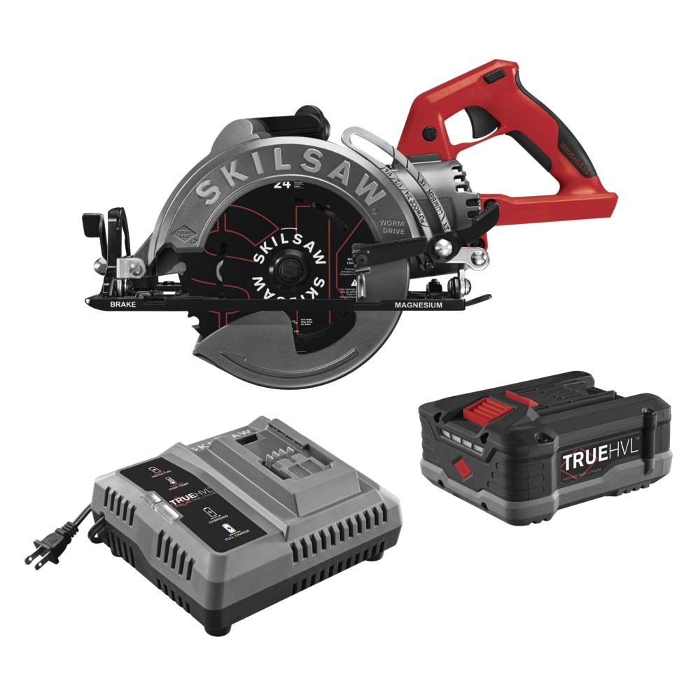 SKIL SPTH77M-11 48V 7-1/4" TRUEHVL Cordless Worm Drive Skilsaw Circular Saw Kit with 1 Battery