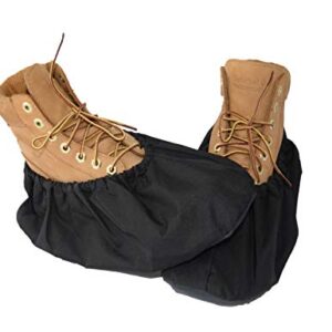 2 Pairs Non Slip waterproof Reusable shoe Covers for contrators and Carpet Floor Protection, Machine Washable. X-LARGE