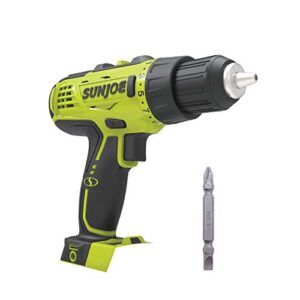 sun joe 24v-dd-ct cordless 24-position 2-speed drill driver, tool only