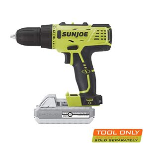 Sun Joe 24V-DD-CT Cordless 24-Position 2-Speed Drill Driver, Tool Only