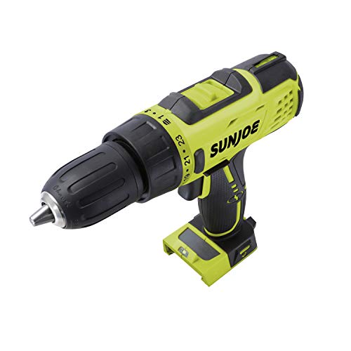 Sun Joe 24V-DD-CT Cordless 24-Position 2-Speed Drill Driver, Tool Only