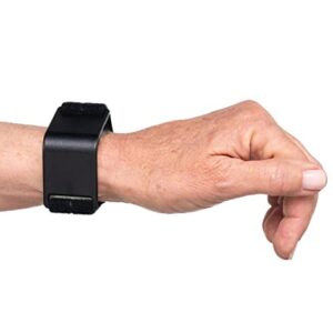 WRISTSMITH Wrist Brace For Compression Carpal Tunnel Wrist Support Brace For Men & Women - Portable Travel & Adjustable Splint For Daily Use at Work or Home (Jet Black)