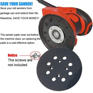 5-Inch 8-Hole Replacement Sander Pad for Milwaukee Sander, 5" Hook & Loop Sanding Pad for Milwaukee 6021-21 & 6034-21, 2648-20, 2648-21 Random Orbit Sander -1 Pack