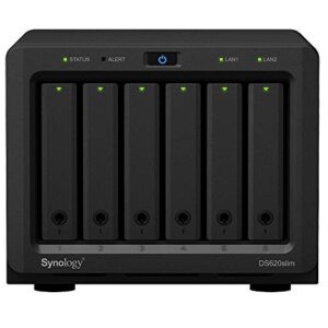 Synology DiskStation DS620slim iSCSI NAS Server with Intel Celeron Up to 2.5GHz CPU, 6GB Memory, 4TB (2 x 2TB) SSD Storage, DSM Operating System