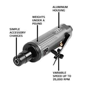 JET JAT-413, 1/4-Inch Aluminum Die Grinder, 2.6 CFM, 90 PSI (505413)