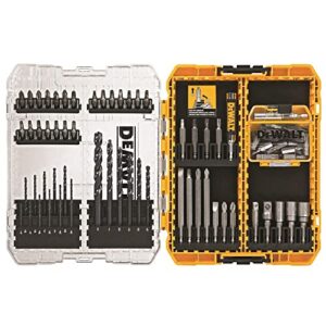 DEWALT Drill Bit Set / Screwdriver Set, 80-Piece (DWAMF1280) , Yellow