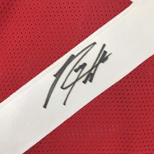 Autographed/Signed Rodney Hampton Georgia Red Stat College Football Jersey PSA/DNA COA