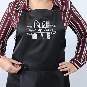 PLACE4PRINT Waterproof Hair Stylist Aprons with 2 Pockets for Men and Women, Salon Hairdresser Smock and Pet Grooming Apron - Adorable Gifts for Barbers, Birthdays, and Housewarming