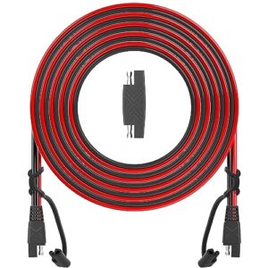oymsae 25feet sae to sae extension cable quick disconnect connector 16awg,for automotive,solar panel panel sae plug(25ft(16awg)), charging adapter