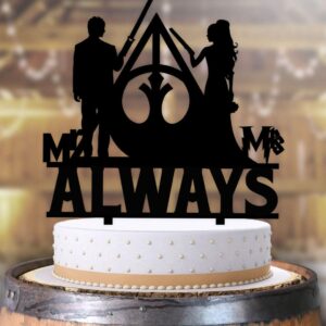 Always Jedi and Wizard Wedding Cake Topper