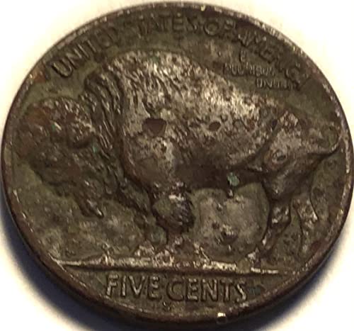 1921 S Buffalo Indian 5 Cents Nickel Seller Very Good