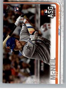 2019 topps update (series 3) #us261 jeff mcneil new york mets rc rookie official baseball trading card