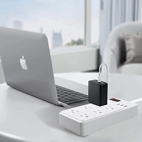 Power Strip with USB, 6 Outlets 3 USB Charging Ports, Desktop Charging Station with 5.5 ft 16AWG Extension Cord, 15A Protector for Office, Home, Hotel - White 1