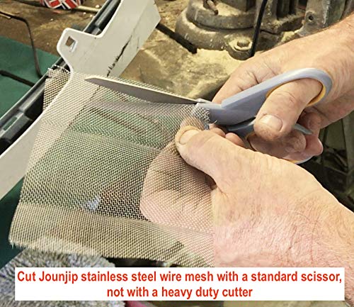 JOUNJIP Reinforcing Stainless Steel Mesh for Bumper Kayak Thermoplastic Repairs - Use with Plastic Welding Kit