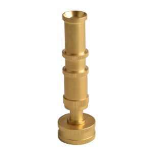 hydro master heavy duty brass garden hose nozzle, adjustable twist pressure sprayer