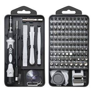 precision screwdriver set, lifegoo 122pcs magnetic repair tool kit for iphone series/mac/ipad/tablet/laptop/xbox series/ps3/ps4/nintendo switch/eyeglasses/watch/cellphone/pc/camera/electronic