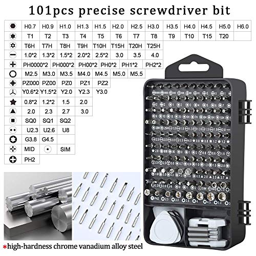 Precision Screwdriver Set, Lifegoo 122pcs Magnetic Repair Tool Kit for iPhone Series/Mac/iPad/Tablet/Laptop/Xbox Series/PS3/PS4/Nintendo Switch/Eyeglasses/Watch/Cellphone/PC/Camera/Electronic