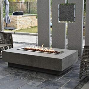 Fire Table Outdoor Fire Pit Hampton Fire Table with Elementi Brand-Natural Gas