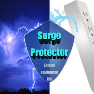 Outlet Extender, Surge Protector Power Strip with USB,Fast Charge,2.4A max,110V or 220V,3 Outlet Splitter,for Cruise Ship,Bedroom,student dormitory,suitable for iphone,iPAD,Personal Electronics etc...