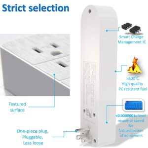 Outlet Extender, Surge Protector Power Strip with USB,Fast Charge,2.4A max,110V or 220V,3 Outlet Splitter,for Cruise Ship,Bedroom,student dormitory,suitable for iphone,iPAD,Personal Electronics etc...