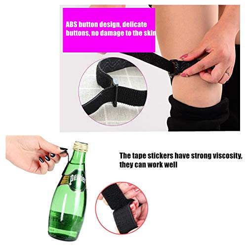 Knee Boots Straps Anti-Slip Fixed belt | Anti-Drop Down Prevent Loose | with 20 pcs Tape Stickers[1 pair](15.8-23.6 inch)