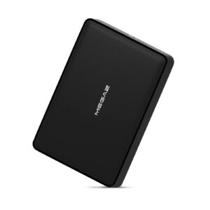 megaz 120gb external hard drive backup slim 2.5'' portable hdd usb 3.0 for pc, mac, laptop, chromebook, 3 year warranty