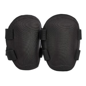 amazoncommercial non-marring polyester-cap knee pads, 5.75 in, black, 1 pair
